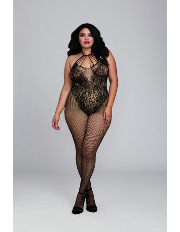 Σέξι γυναικεία ολόσωμη φόρμα δίχτυ με δαντέλα Σέξι γυναικεία ολόσωμη φόρμα δίχτυ με δαντέλα