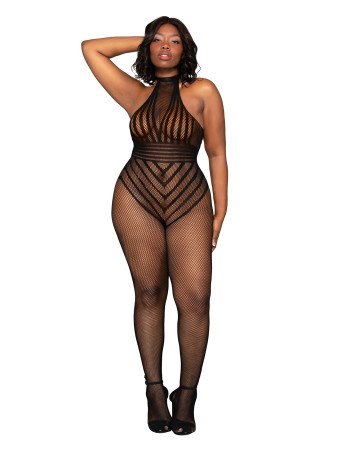 Σέξι γυναικεία ολόσωμη φόρμα δίχτυ μεγάλο μέγεθος Σέξι γυναικεία ολόσωμη φόρμα δίχτυ μεγάλο μέγεθος