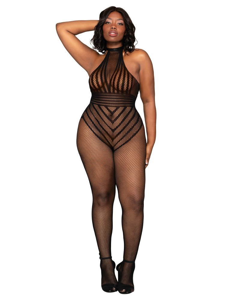 Σέξι γυναικεία ολόσωμη φόρμα δίχτυ μεγάλο μέγεθος Σέξι γυναικεία ολόσωμη φόρμα δίχτυ μεγάλο μέγεθος