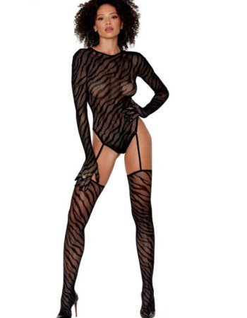 Σέξι κορμάκι με ζαρτιέρες, κάλτσες και γάντια Σέξι κορμάκι με ζαρτιέρες, κάλτσες και γάντια