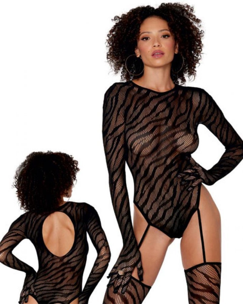 Σέξι κορμάκι με ζαρτιέρες, κάλτσες και γάντια Σέξι κορμάκι με ζαρτιέρες, κάλτσες και γάντια