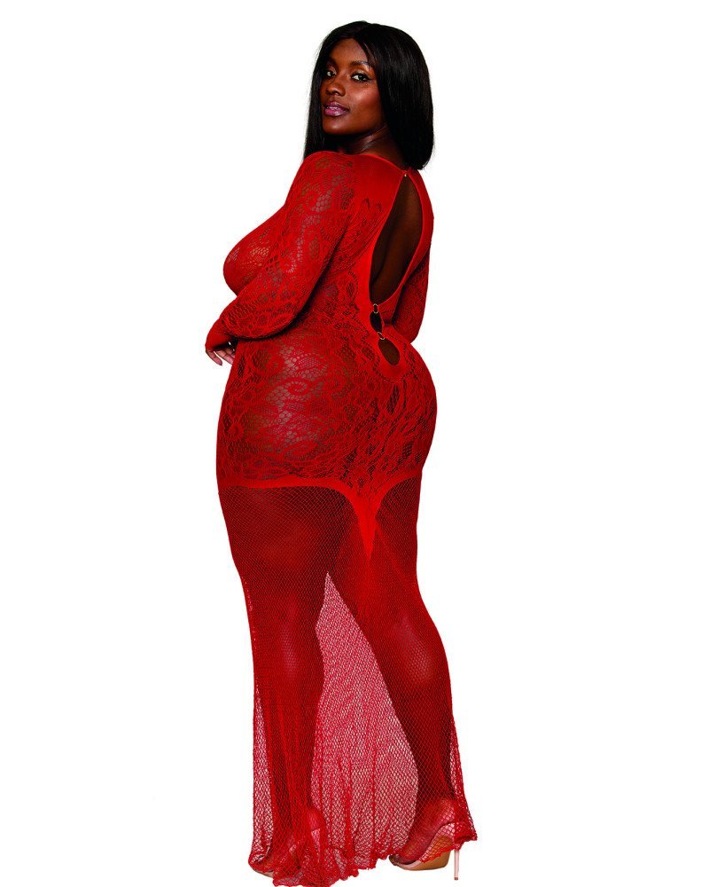 Σέξι γυναικείο μακρύ φόρεμα με μανίκια! Σέξι γυναικείο μακρύ φόρεμα με μανίκια!