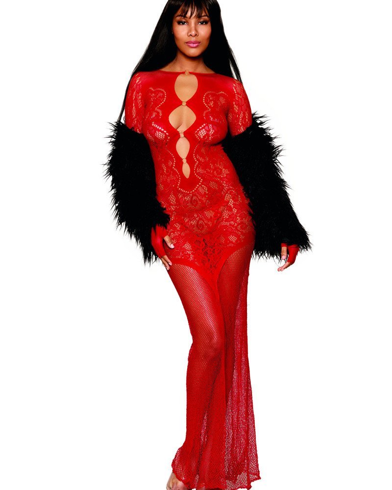 Σέξι γυναικείο μακρύ φόρεμα με μανίκια! Σέξι γυναικείο μακρύ φόρεμα με μανίκια!