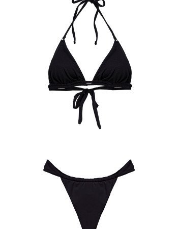 Γυναικείο Μαγιό Σλιπ Συρόμενο Μαύρο Γυναικείο Μαγιό Σλιπ Συρόμενο Μαύρο