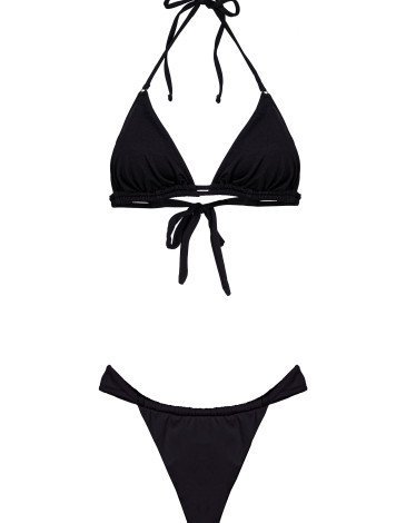 Γυναικείο Μαγιό Σλιπ Συρόμενο Μαύρο Γυναικείο Μαγιό Σλιπ Συρόμενο Μαύρο