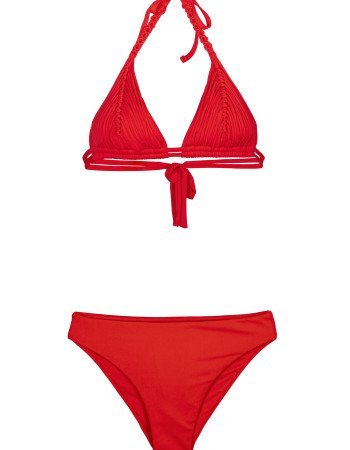 Γυναικείο Μαγιό Τοπ Τρίγωνο Μακράμε Cup B & Ψηλόμεσο Σλιπ Γυναικείο Μαγιό Τοπ Τρίγωνο Μακράμε Cup B & Ψηλόμεσο Σλιπ
