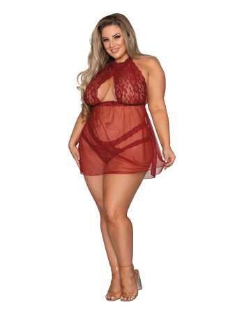 Σέξι γυναικείο Babydoll και ασορτί εσώρουχο