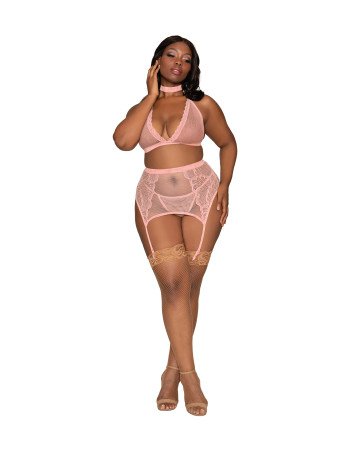 Σέξι σετ 4 τεμαχίων από δίχτυ και δαντέλα! Σέξι σετ 4 τεμαχίων από δίχτυ και δαντέλα!