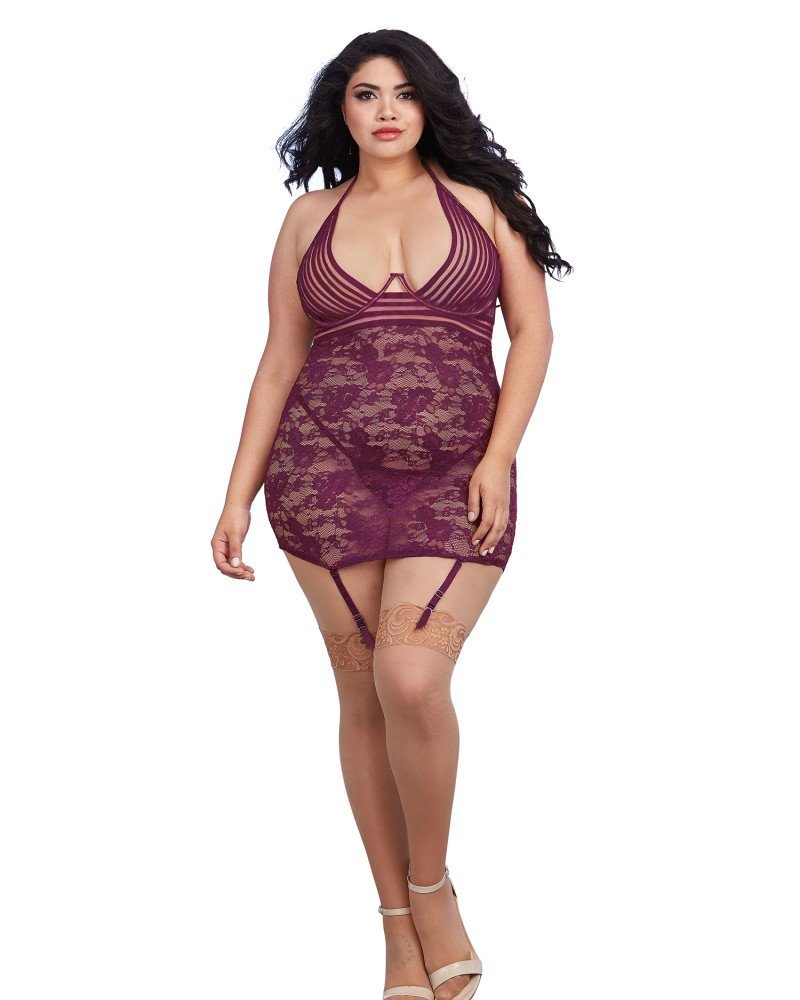 Dreamgirl-Sexy babydoll από δαντέλα με ζαρτιέρες Dreamgirl-Sexy babydoll από δαντέλα με ζαρτιέρες