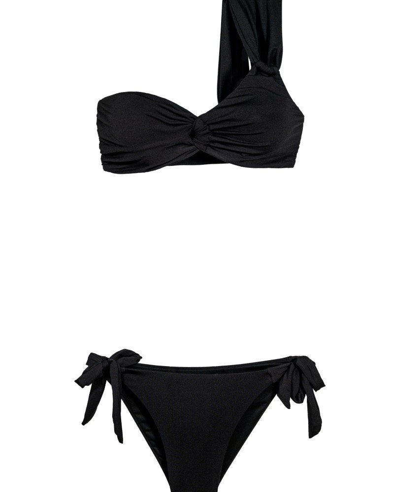 Μαγιό γυναικείο σουτιέν μαύρο με ένα ώμο. Μαγιό γυναικείο σουτιέν μαύρο με ένα ώμο.