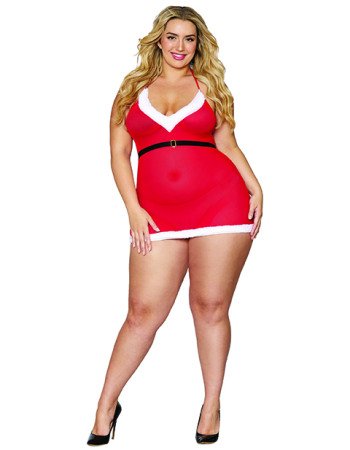 Σέξι Χριστουγεννιάτικο babydoll Αγιοβασιλίτσα "Santa Baby"