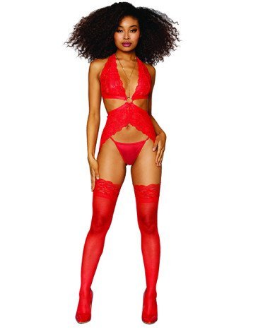 Dreamgirl Σέξι δαντελένιο σετ με ζαρτιέρες και στρινγκ Dreamgirl Σέξι δαντελένιο σετ με ζαρτιέρες και στρινγκ