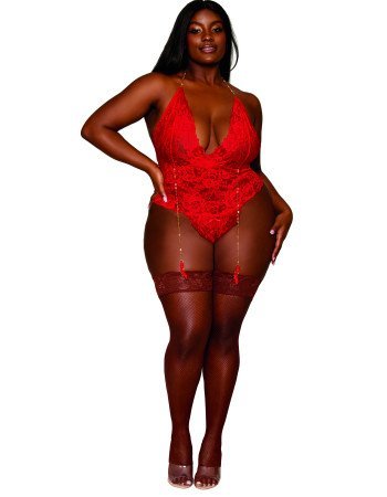 Σέξι κορμάκι στρινγκ με λεπτομέρειες από χρυσές αλυσίδες! Σέξι κορμάκι στρινγκ με λεπτομέρειες από χρυσές αλυσίδες!