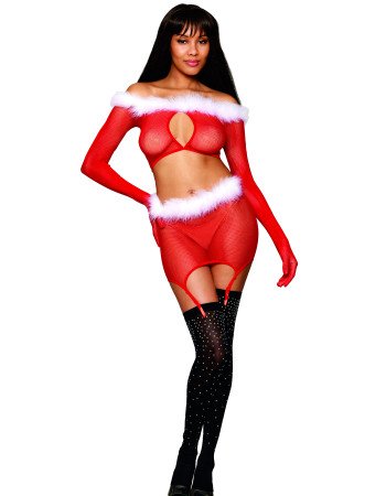 Σέξι Χριστουγεννιάτικο σετ "Αγιοβασιλίτσα"