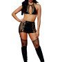 Dreamgirl - Σούπερ σέξι γυναικείο σετ δερματίνη