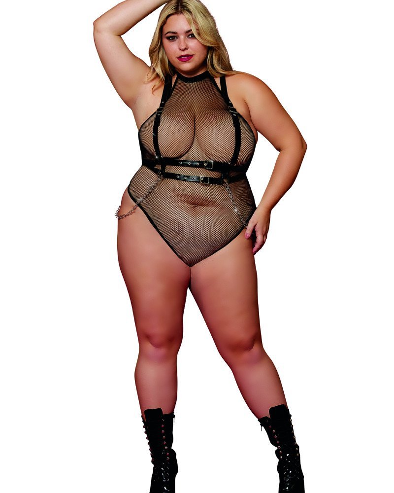 Super sexy κορμάκι δίχτυ και set λουριών! Super sexy κορμάκι δίχτυ και set λουριών!