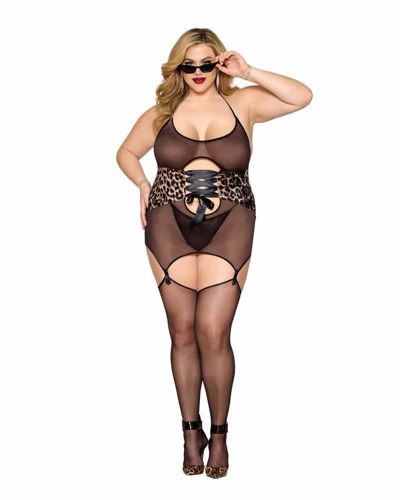 Dreamgirl-Sexy babydoll με ζαρτιέρες και στρινγκ! Dreamgirl-Sexy babydoll με ζαρτιέρες και στρινγκ!