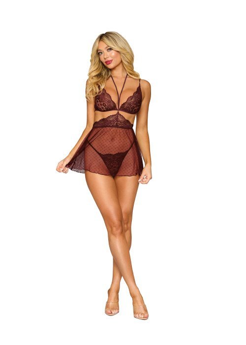 Dreamgirl-Σέξι σετ babydoll και στρινγκ Dreamgirl-Σέξι σετ babydoll και στρινγκ