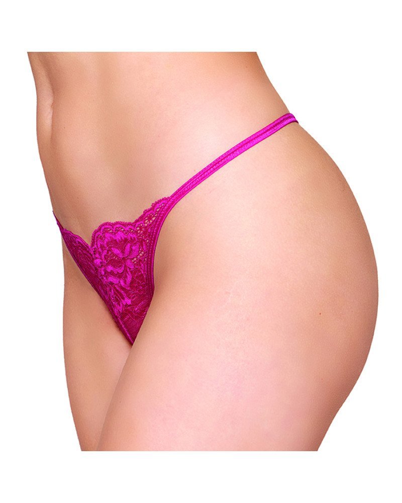 Σέξι δαντελένιο στρινγκ με ανοιχτό καβάλο Σέξι δαντελένιο στρινγκ με ανοιχτό καβάλο