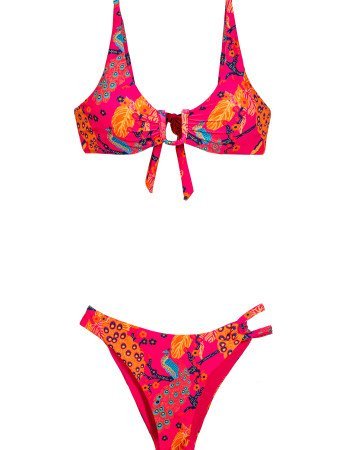 Μαγιό γυναικείο σετ μπικίνι εμπριμέ Cup C Μαγιό γυναικείο σετ μπικίνι εμπριμέ Cup C