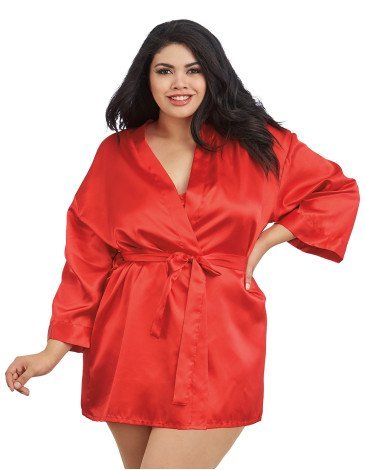 Σέξι σετ σατέν κοντό νυχτικό και ρόμπα DG-3717 Σέξι σετ σατέν κοντό νυχτικό και ρόμπα DG-3717