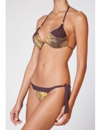 Μαγιό γυναικείο μπικίνι τρίγωνο, εμπριμέ Μαγιό γυναικείο μπικίνι τρίγωνο, εμπριμέ