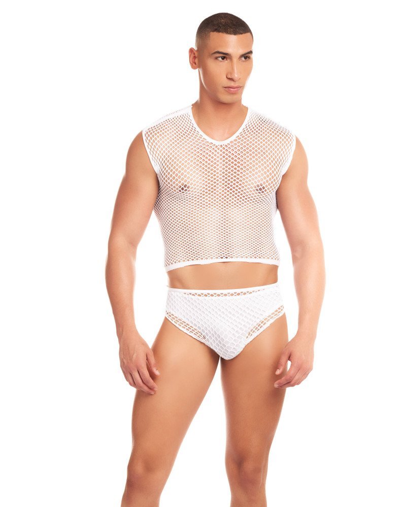 Σέξι ανδρικό σετ 3 τεμαχίων "NET FLEX" Σέξι ανδρικό σετ 3 τεμαχίων "NET FLEX"