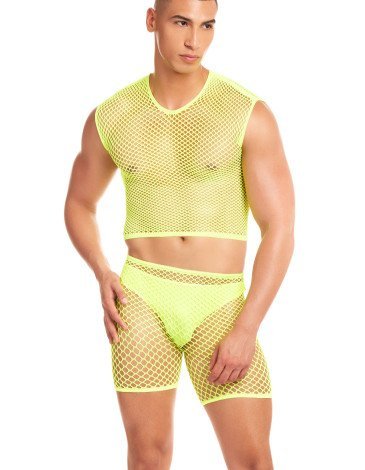 Σέξι ανδρικό σετ 3 τεμαχίων "NET-BULA" Σέξι ανδρικό σετ 3 τεμαχίων "NET-BULA"