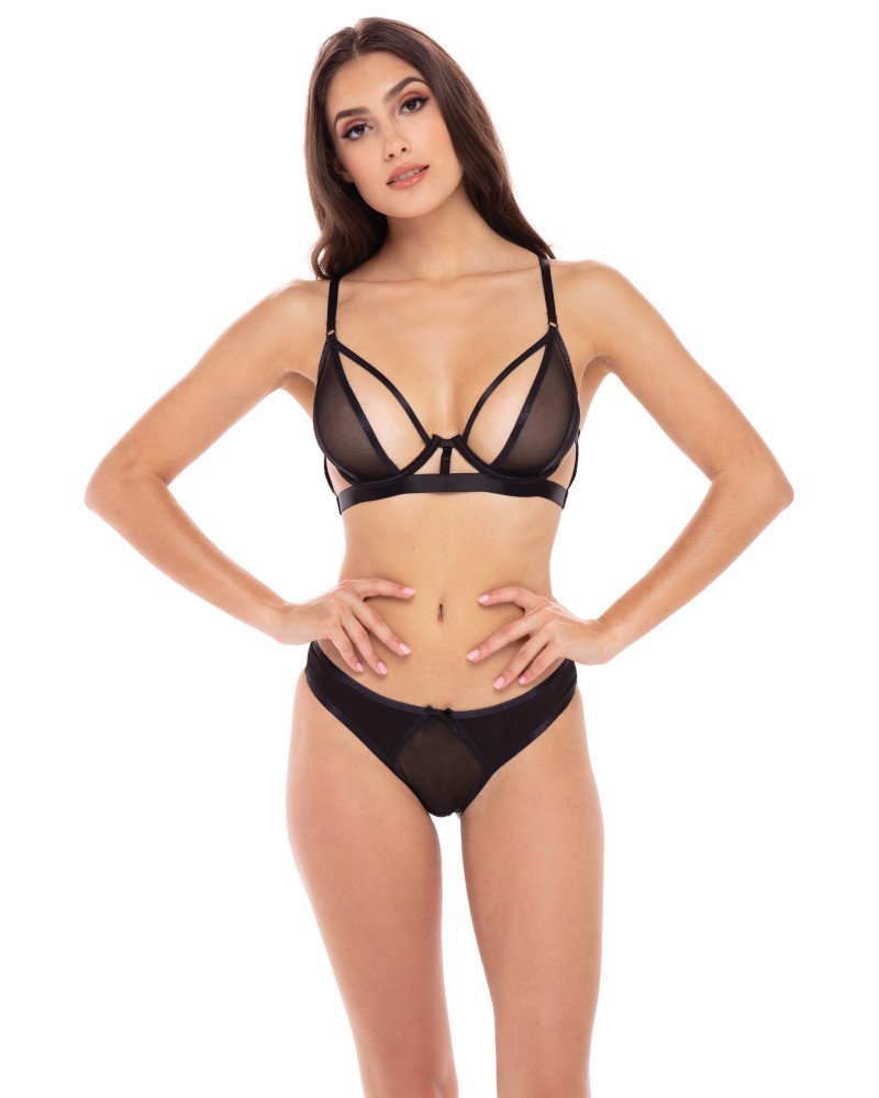Σέξι γυναικείο σετ μαύρα εσώρουχα "New In Town" Σέξι γυναικείο σετ μαύρα εσώρουχα "New In Town"
