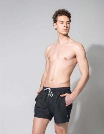 Μαγιό ανδρικό βερμούδα μαύρη JOHN FRANK Μαγιό ανδρικό βερμούδα μαύρη JOHN FRANK