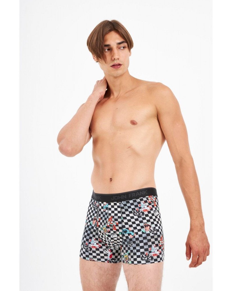 John Frank Digital World Ανδρικό Boxer King Checker John Frank Digital World Ανδρικό Boxer King Checker