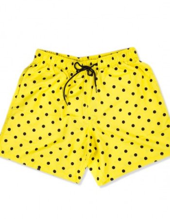 Μαγιό ανδρικό βερμούδα  Boardies κίτρινο πουά