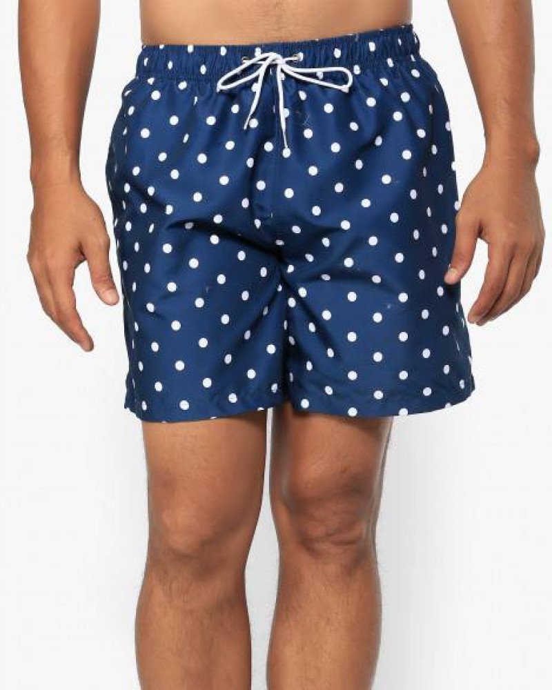 Μαγιό ανδρικό βερμούδα Boardies μπλε πουά Μαγιό ανδρικό βερμούδα Boardies μπλε πουά