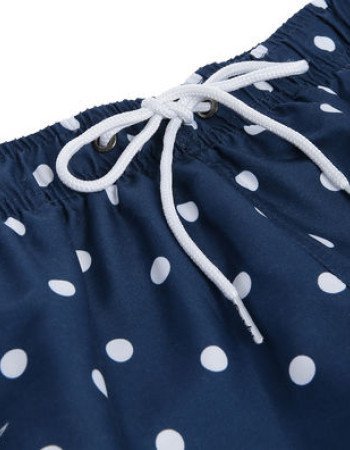 Μαγιό ανδρικό βερμούδα Boardies μπλε πουά Μαγιό ανδρικό βερμούδα Boardies μπλε πουά