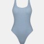 Γυναικείο Μαγιό Ολόσωμο γκοφρέ Baby Blue