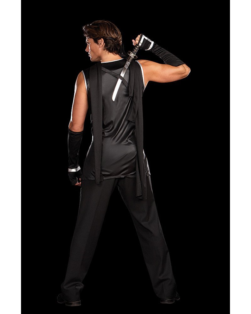 Στολή ανδρική νίντζα 6 τεμαχίων Στολή ανδρική νίντζα 6 τεμαχίων