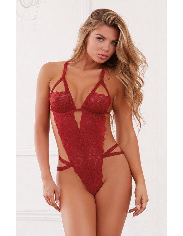 Σέξι γυναικείο δαντελένιο κορμάκι 10551 Σέξι γυναικείο δαντελένιο κορμάκι 10551