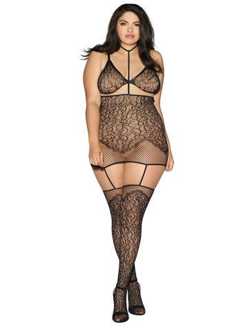 Σέξι σετ σουτιέν-φόρεμα-ζαρτιέρες Σέξι σετ σουτιέν-φόρεμα-ζαρτιέρες