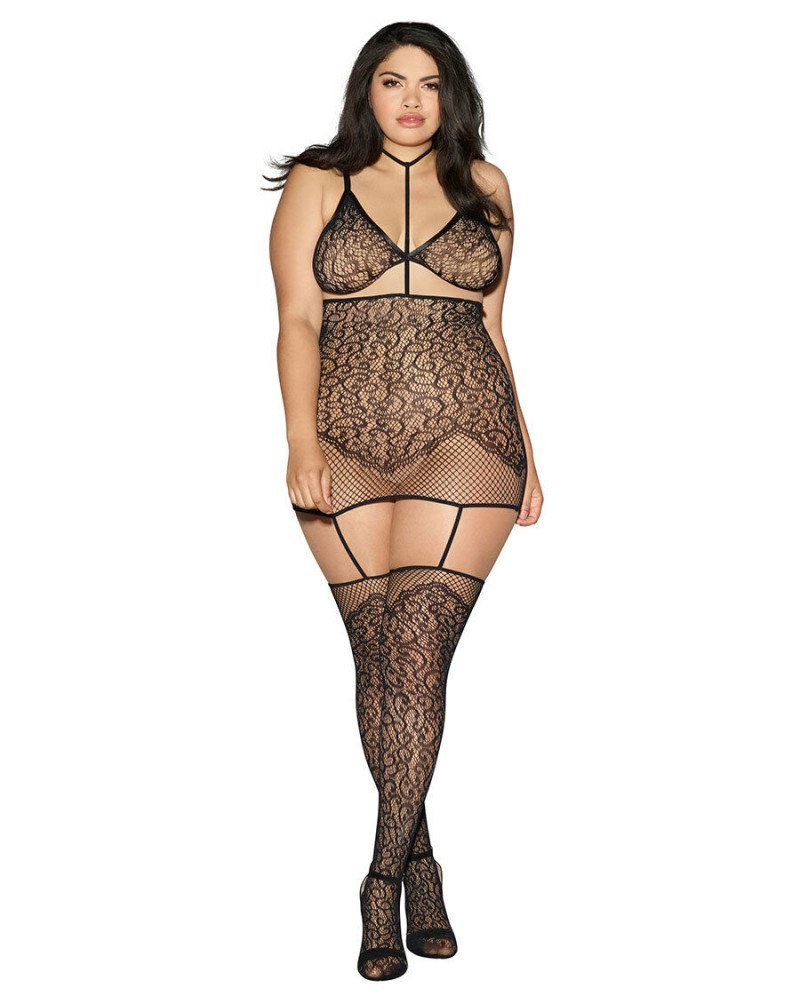 Σέξι σετ σουτιέν-φόρεμα-ζαρτιέρες Σέξι σετ σουτιέν-φόρεμα-ζαρτιέρες